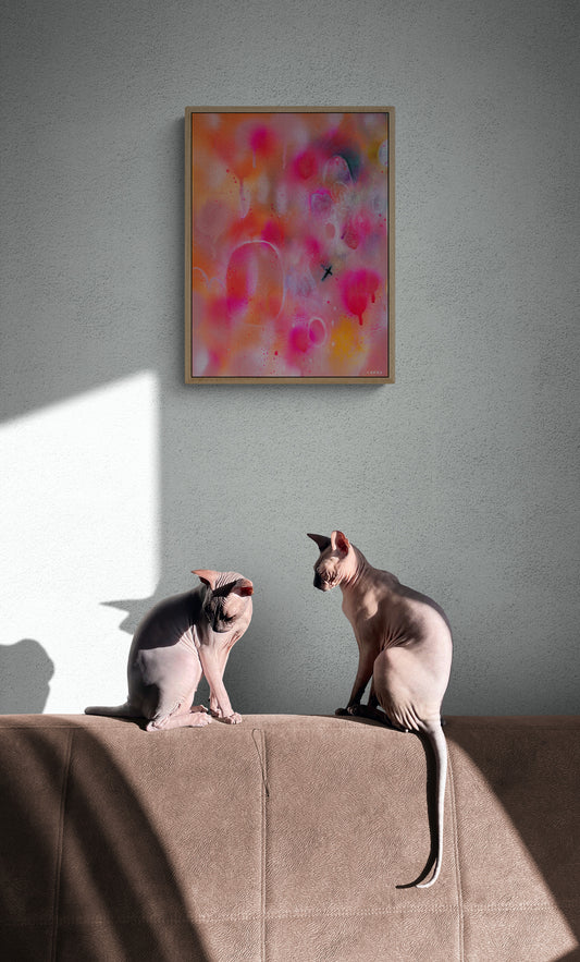 The Future Glitched Softly | Stretched Canvas Print